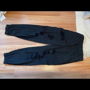 Distressed Cargo Joggers